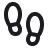 Icon shows two footprints